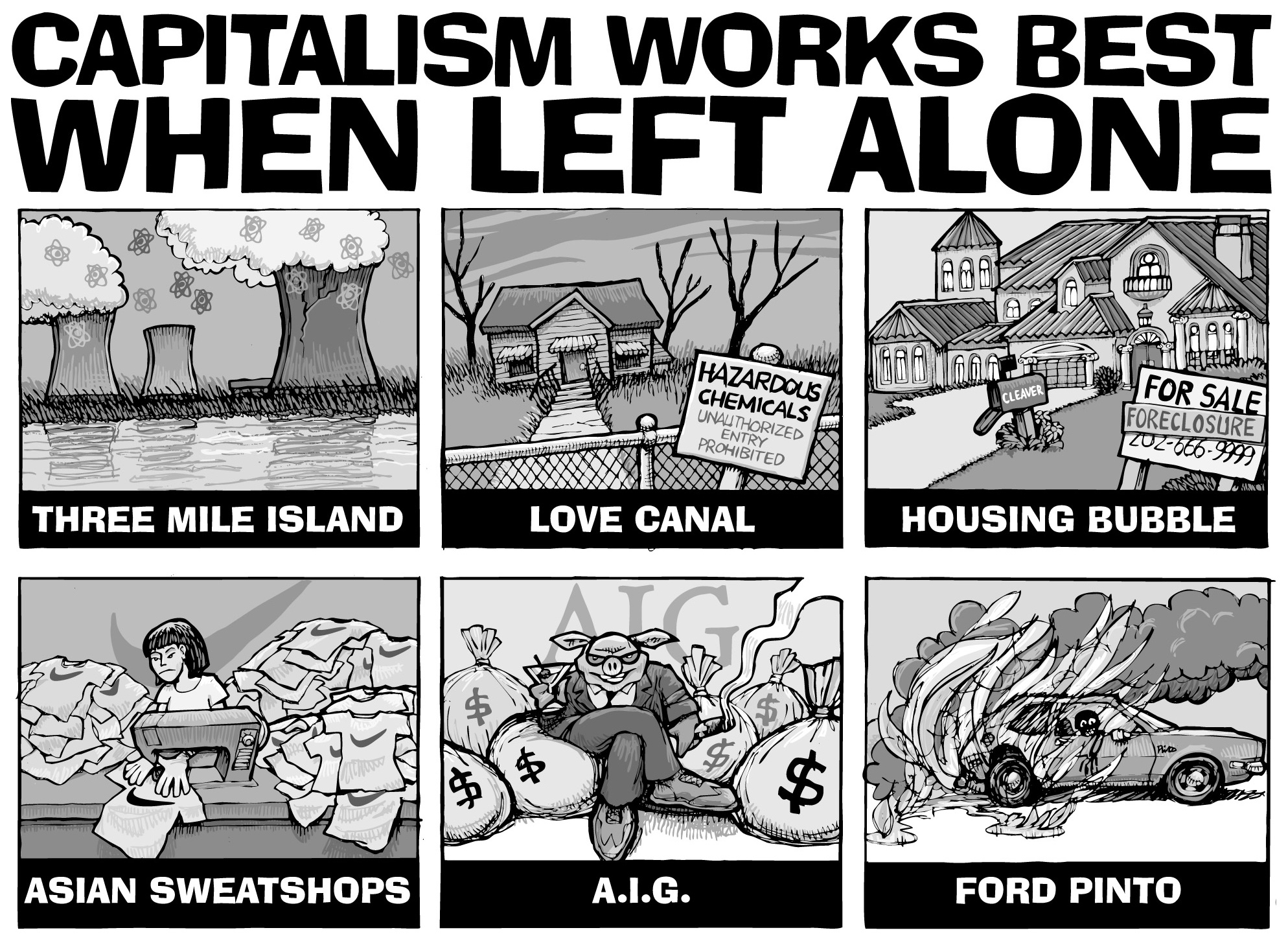 Capitalism works best when left alone.