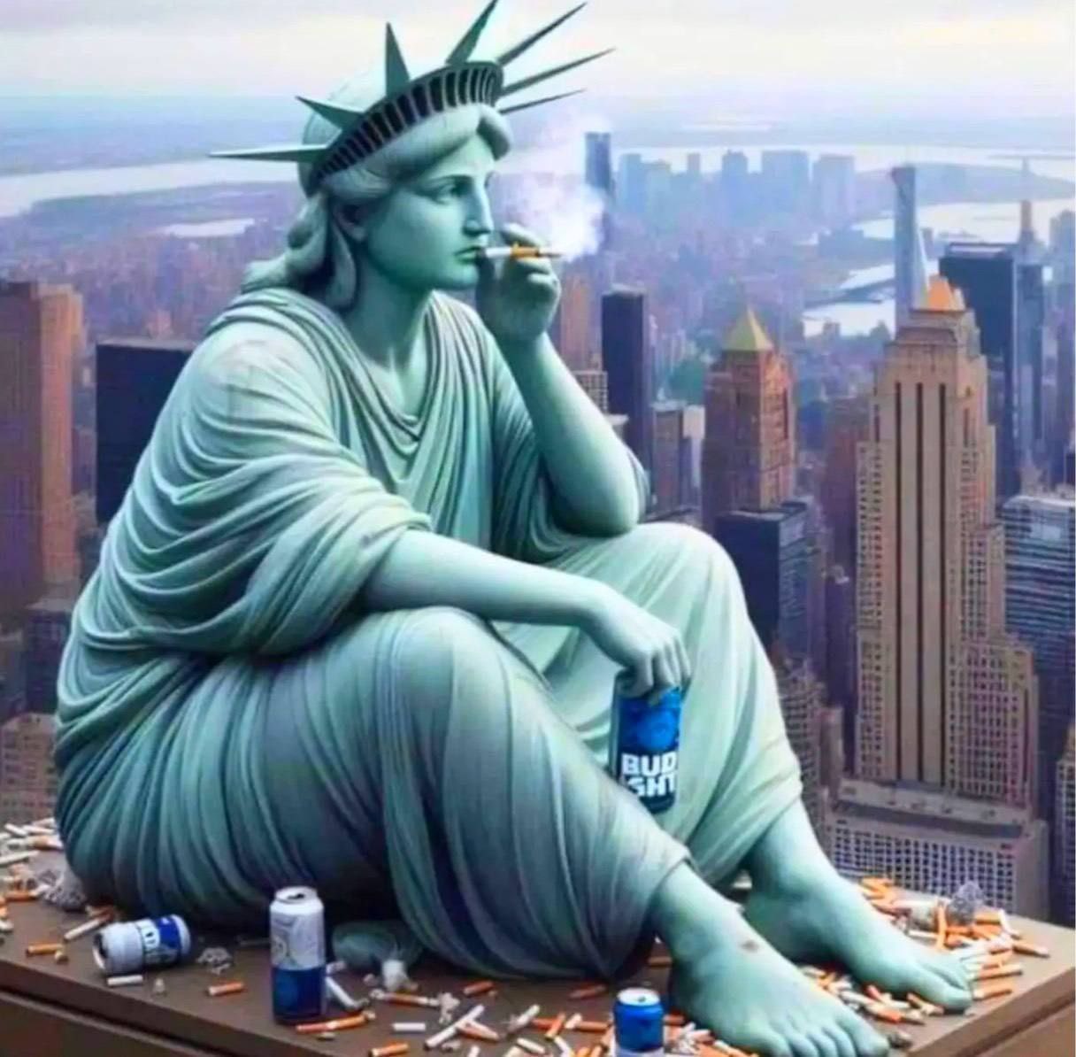 Lady Liberty - I give up - We're f#cked